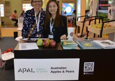 Beth Schofield from APAL with Jennifer Kwong from the Australian Department of Trade and Industry